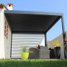 Pergola bioclimatique Lounge perpendiculaire en aluminium
