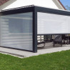 Rideau motorisé pour pergola bioclimatique Design & Lounge
