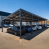 Carport solaires pour plusieurs places de stationnement