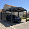 Carport solaire photovoltaïque Design Autoportée 2 pentes - ALSOL