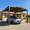Carport solaire photovoltaïque Design Autoportée 2 pentes - ALSOL