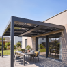 Pergola solaire photovoltaïque Lounge Portrait - ALSOL