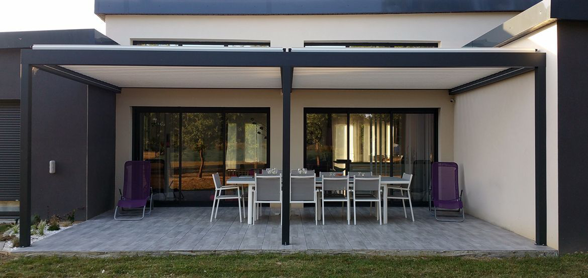 pergola bioclimatique 3 pieds alsol