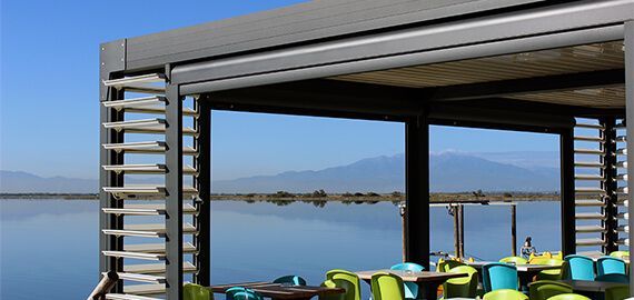 Pergola téléski nautique du Barcarès