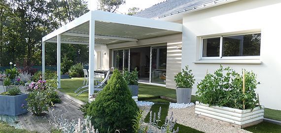 pergola bioclimatique architect blanche 